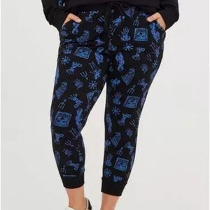 Torrid Harry Potter Death Eater Cropped Jogger Black 1X